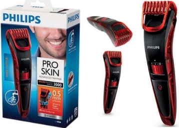philips trimmer red and black