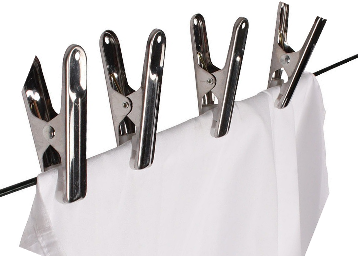 Stainless Steel Cloth Drying Clips Set of 12 at Flat 92% off