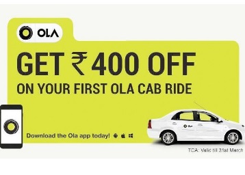 Ola first cheap time user coupon