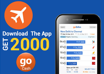 Loot - Install /Sign Up & Earn Rs. 2000 Gocash Via Goibibo App at