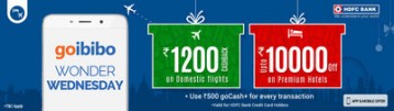 Goibibo Coupons - Discount and Offers for 24 Oct 2018