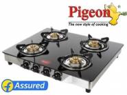  Pigeon Glass (4 Burners) at Flat 59% Off + Extra Rs. 300 Off With HDFC