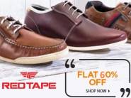 Deal Added : Red Tape Footwear Flat 60% Off + FREE Shipping 
