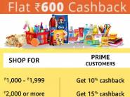 Bumper Savings - Rs. 600 Cashback on Rs. 4000 or More [Grocery & Daily Need]