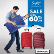 Big Discount :- Skybags Suitcases Min 60% OFF from Rs. 2544