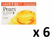 Good Discount- Pears Pure & Gentle Soap Bar, 125g (Pack of 6) at Rs. 208