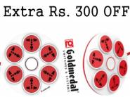 Lowest Price:- Goldmedal 360 Red & White Spike Guard at Rs. 442 [Shipping Added]