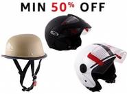 Great Discount:- Top Brand Helmets at Min. 50% OFF + Rs. 75 Cashback