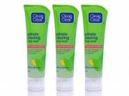 Clean & Clear Pimple Clearing Facial Wash, 80g (Buy 2 Get 1 Free)