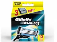 Lowest Price:- Gillette Mach 3 Manual Blades 12s pack at Rs. 865