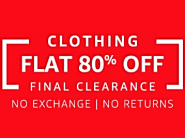 Amazon Fashion : Final Clearance Sale at Upto 80% OFF
