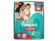 Extra Rs. 50 cashback- Pampers Medium Size Diapers Pants (80 Count)