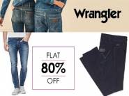 Bumper Deal:- Flat 80% Off on Wrangler Men