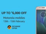 The Moto Store:- Upto Rs. 6000 off on Moto Range + Exchange Offers