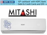 Mitashi Split AC starts from Rs.22590 + 10% Cashback