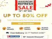 Amazon Wardrobe Refresh Sale 2020- Upto 70% OFF On Fashion