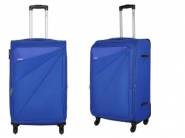 Flat 75% Off + 15% Cashback On Safari Fabric 55 cms Blue Soft Sided Carry-On 
