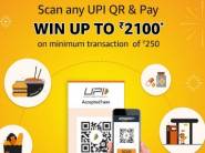 Scan Any UPI QR & Pay Win Up To Rs. 2100 [ Till 30th September ]