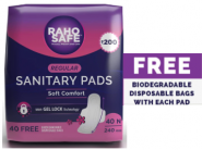 Sanitary Pads [ Pack Of 200 Pcs ] at Rs. 1.5 Per Pc + Free Shipping