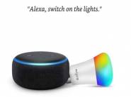 Echo Dot Combo with Wipro 9W LED Smart Color Bulb At Rs. 2399