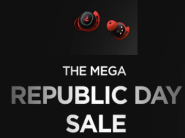 The Mega Republic Day Sale : Free Gift With Every Purchase + Extra 7% FKM Cashback