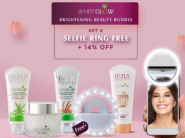 100% Guaranteed Cashback: FREE Selfie Ring + WhiteGlow Brightening Beauty Bundle At Just Rs. 753 + Free Shipping !!