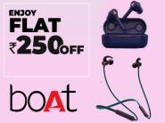 Limited Time Offer: Flat Rs. 250 Off + Extra 7% FKM Cashback On bOAT Products !!
