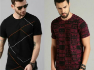 Cotton T-Shirts [ Pack Of 4 ] At Rs. 119 Each + Free Shipping 