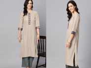 Limited Time Deal - Straight Crepe Kurta At Rs.1 [ Inc. Shipping ]