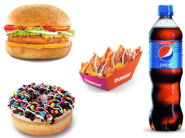 Combo Loot - Burger + Donut + Nachos + Pepsi At Rs.10