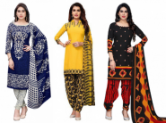 Patiala & Churidar Style Suit [ X4 ] At Rs.124 Each + Free Shipping 