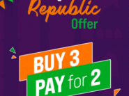 Increased CB - Buy 3 Pay for 2 + Rs.450 FKM CB + 5% Online Off