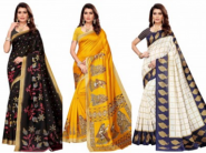 Latest Sarees [ Pack of 3 ] At Just Rs.189 Each + Free Shipping