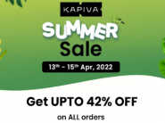 Summer Sale - Up To 42% Off + 13% Coupon + Rs.350 FKM Cashback !!
