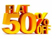 Flat 50% OFF on Bestsellers + Rs.450 FKM cashback + Free Cash 