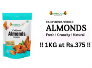 Ab Aur Bhi Sasta - Premium California Almonds 1 Kg At Just Rs.375 !!