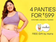 Pack Of 4 Panties At Just Rs.599 + 18% FKM CB + FREE Surprise Gift