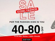 Ajio Iconic Fashion Sale - 40% To 80% OFF + Extra FKM Rewards !!