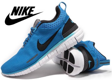 nike white black and blue