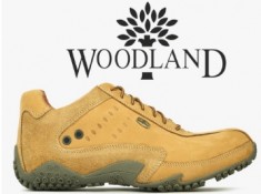 WOODLAND Genuine Leather Lace-Up Shoes 