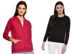 allen solly sweatshirts for ladies