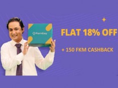 Big Saving on Your Monthly Medicines - 18% off + Rs. 150 FKM Cashback