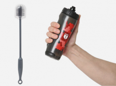 Bestseller Combo - Water Bottle + Brush At Just Rs.92 Each !!