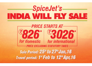 Discount coupons for spicejet