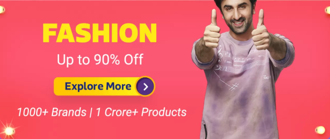 The Big Billion Days: Upto 90% Off on Men's Fashion + Extra 10% Off on Axis Bank Cards & ICICI Credit Cards (29th Sept-4th Oct)