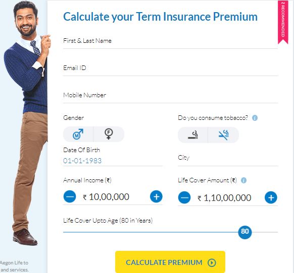 Calculate Your Term Insurance Premium For Free 0598