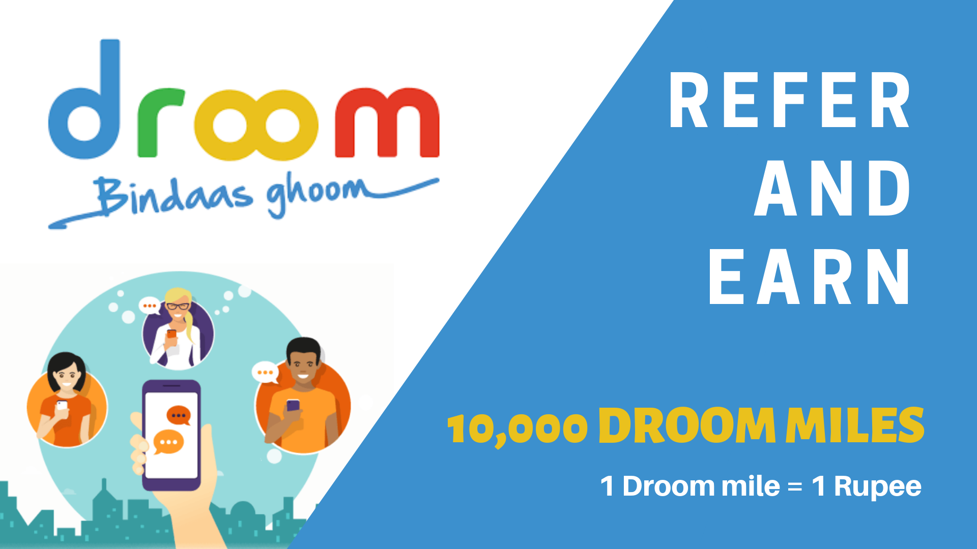 Droom refer and Earn