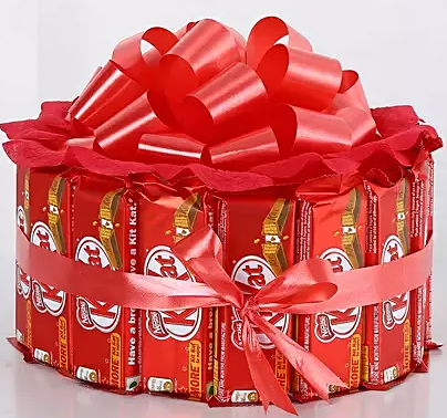 Kitkat bouquet as rakhi gift