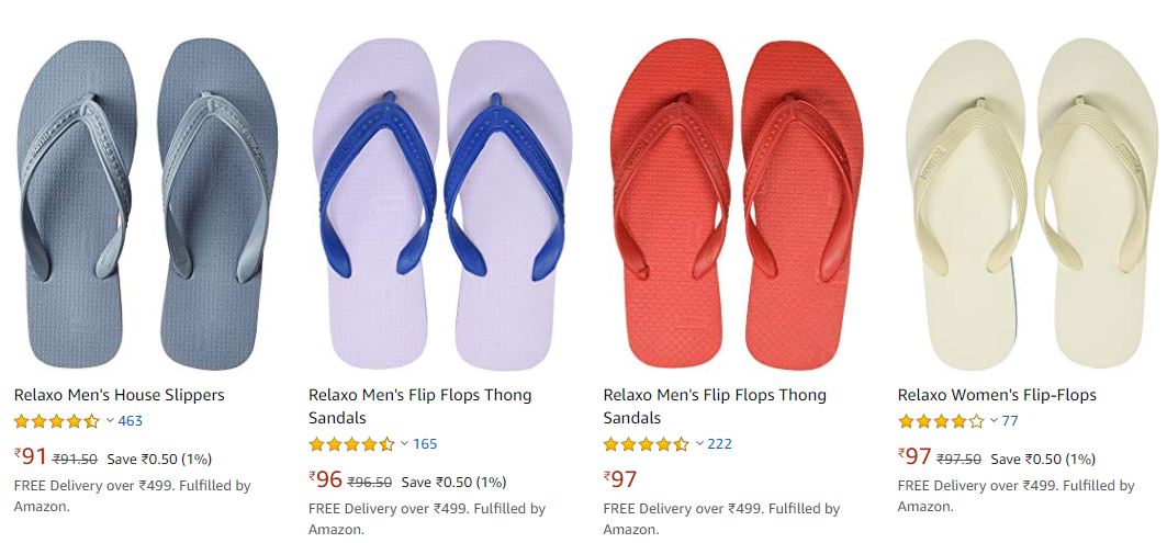 relaxo white slippers