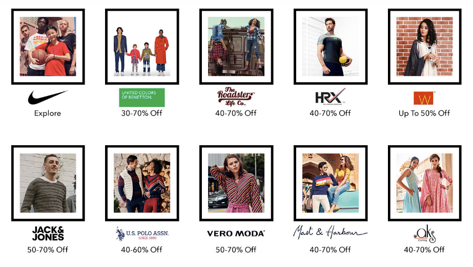 best clothing brands in myntra